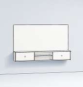 New TV wall stand